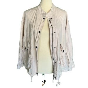 Zara light weight beige linen jacket.